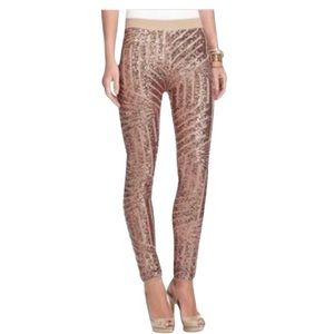 Beautiful BCBG MaxAzria Rose Gold Leggings / XS